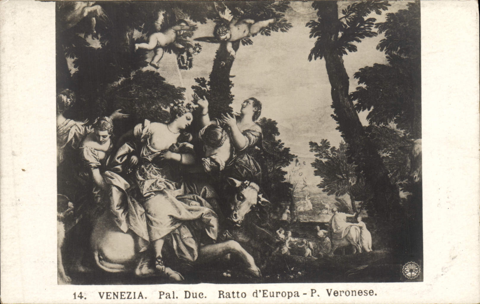 VINTAGE POSTCARD Venezia Stake Duke Ratto D' Europa Pa Veronese