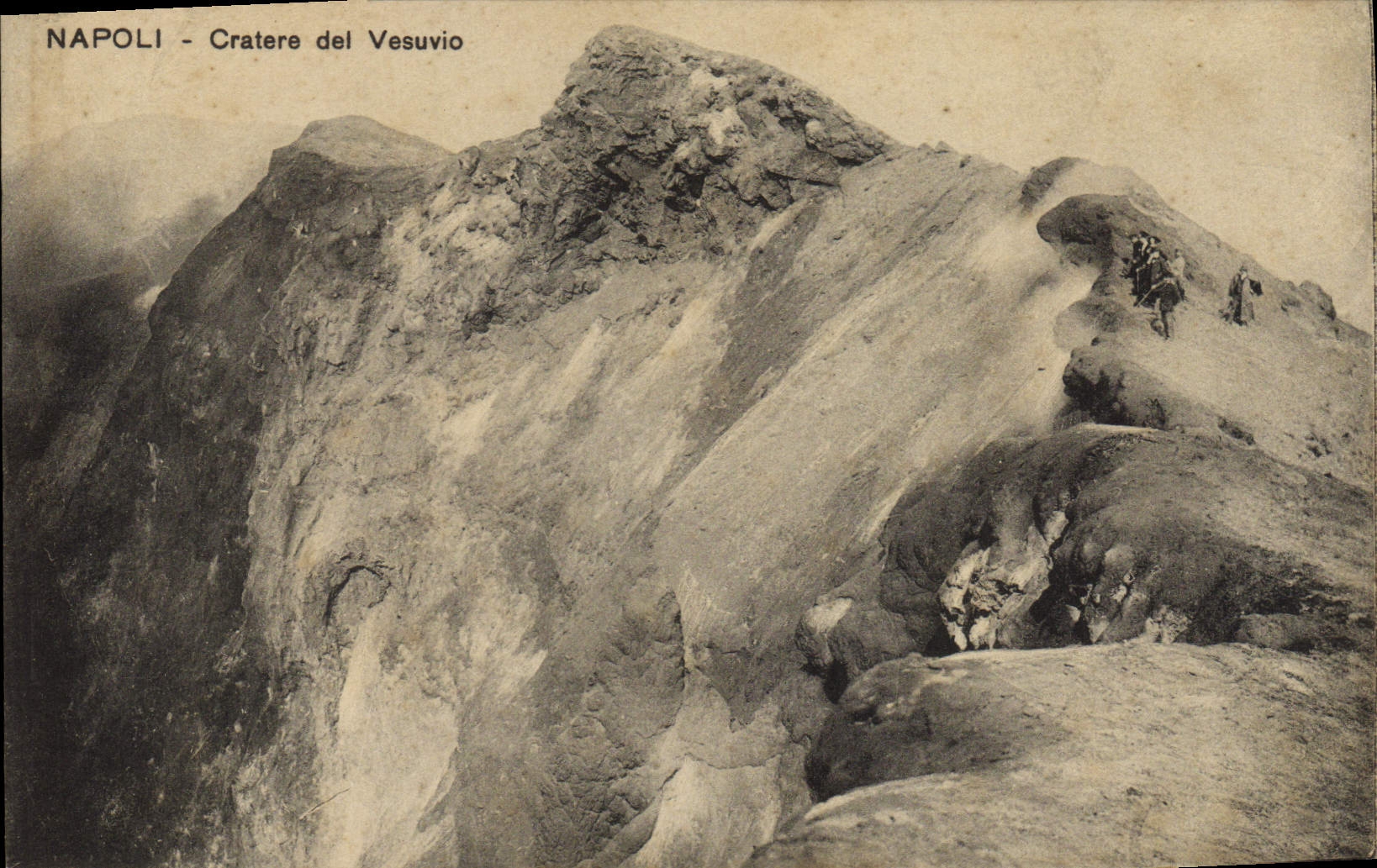 POSTAL Napoli Crater Del Vesuvio de la VENDIMIA