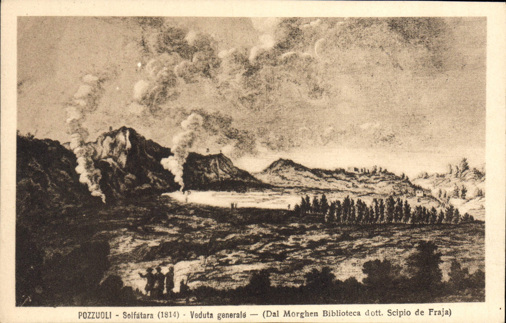 VINTAGE POSTCARD Pozzuoli will solfatara Veduta Generale