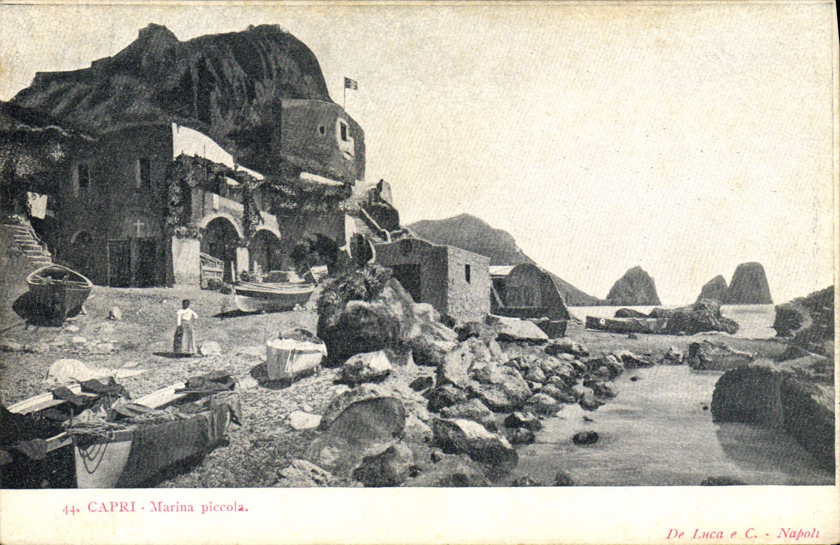 VINTAGE POSTCARD Capri Marina Piccola