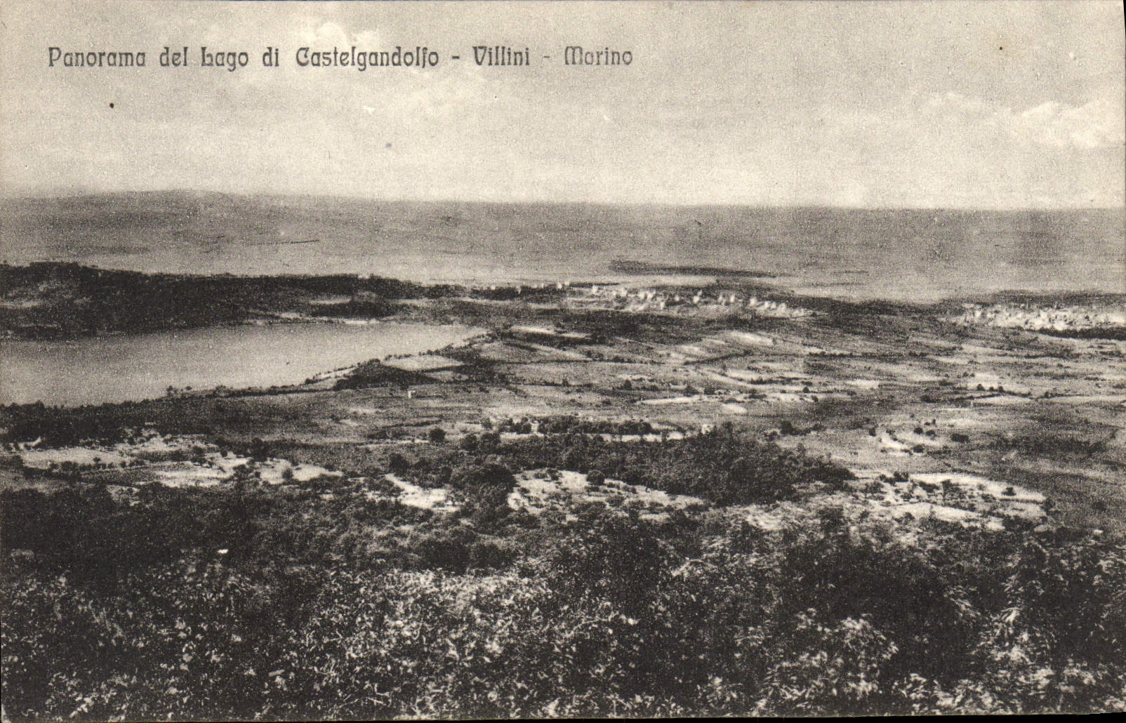 CPA Panorama Del Bago Di Catelgandolfo Villini Morino