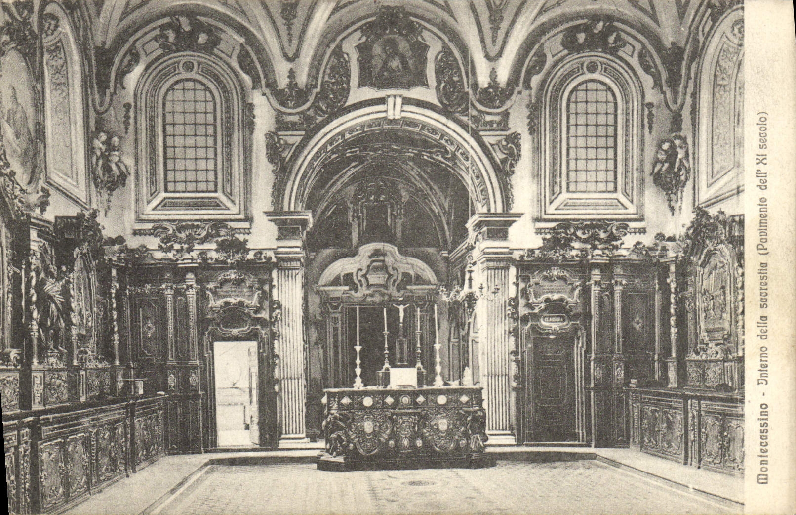 CPA Montecassino Interno Della Sacrestia