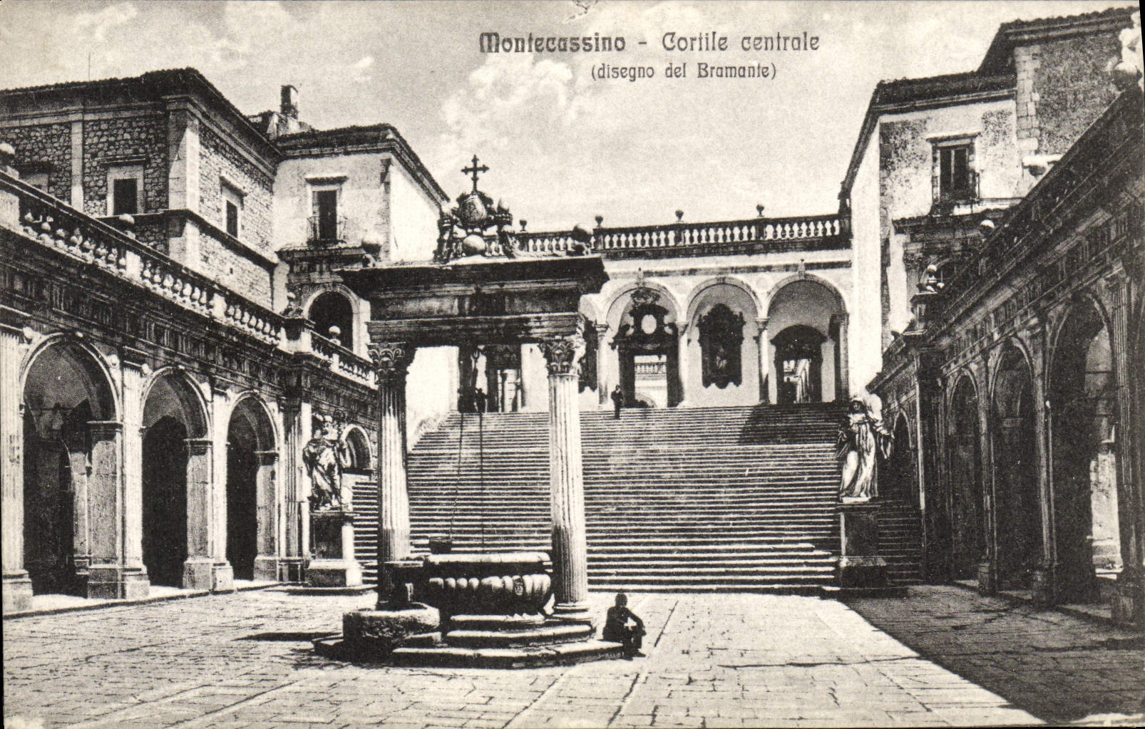 Central eléctrica de Montecassino Corille de la POSTAL de la VENDIMIA