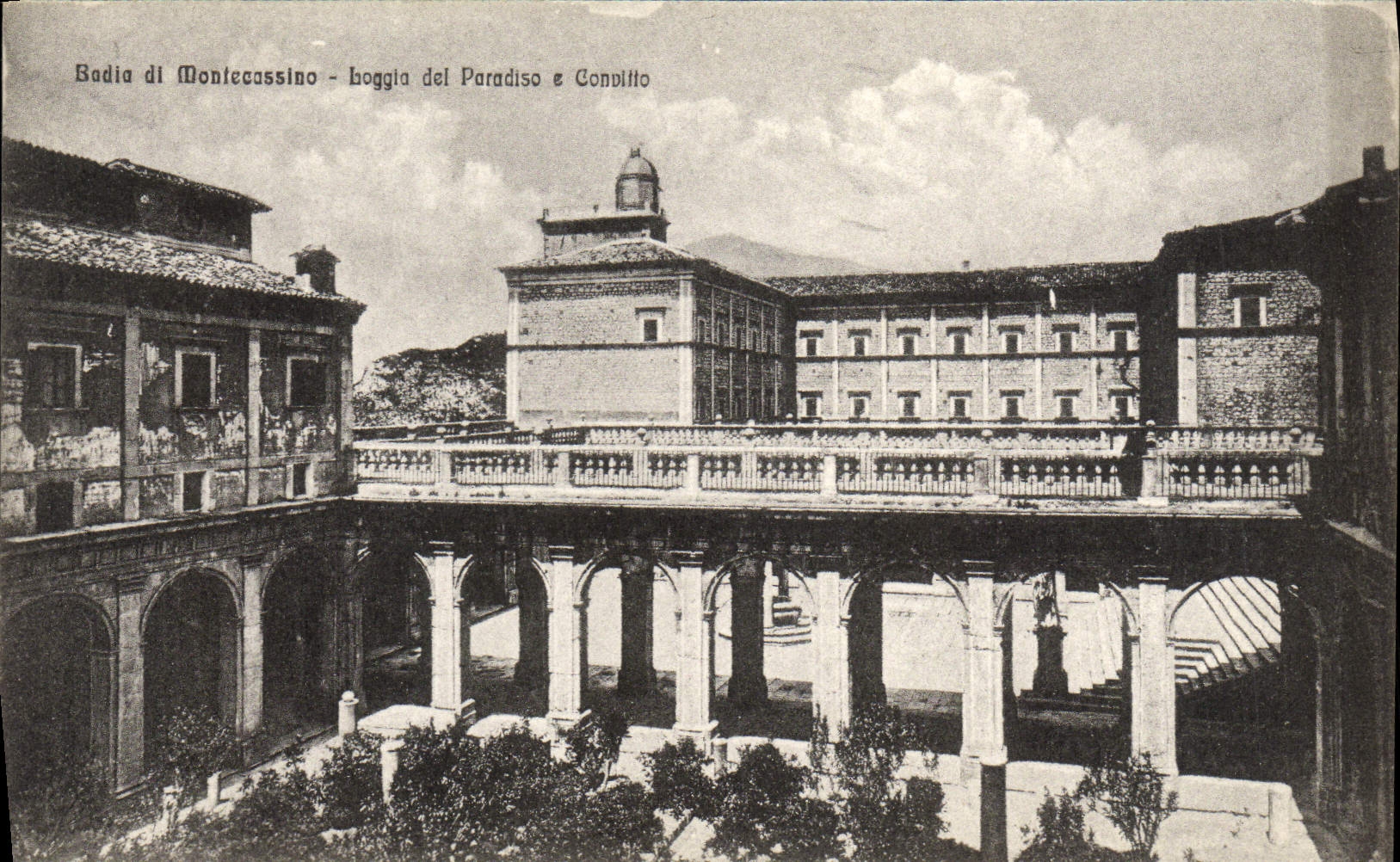 CPA Badia Di Montecassino Loggia Del Paradiso E Convitto