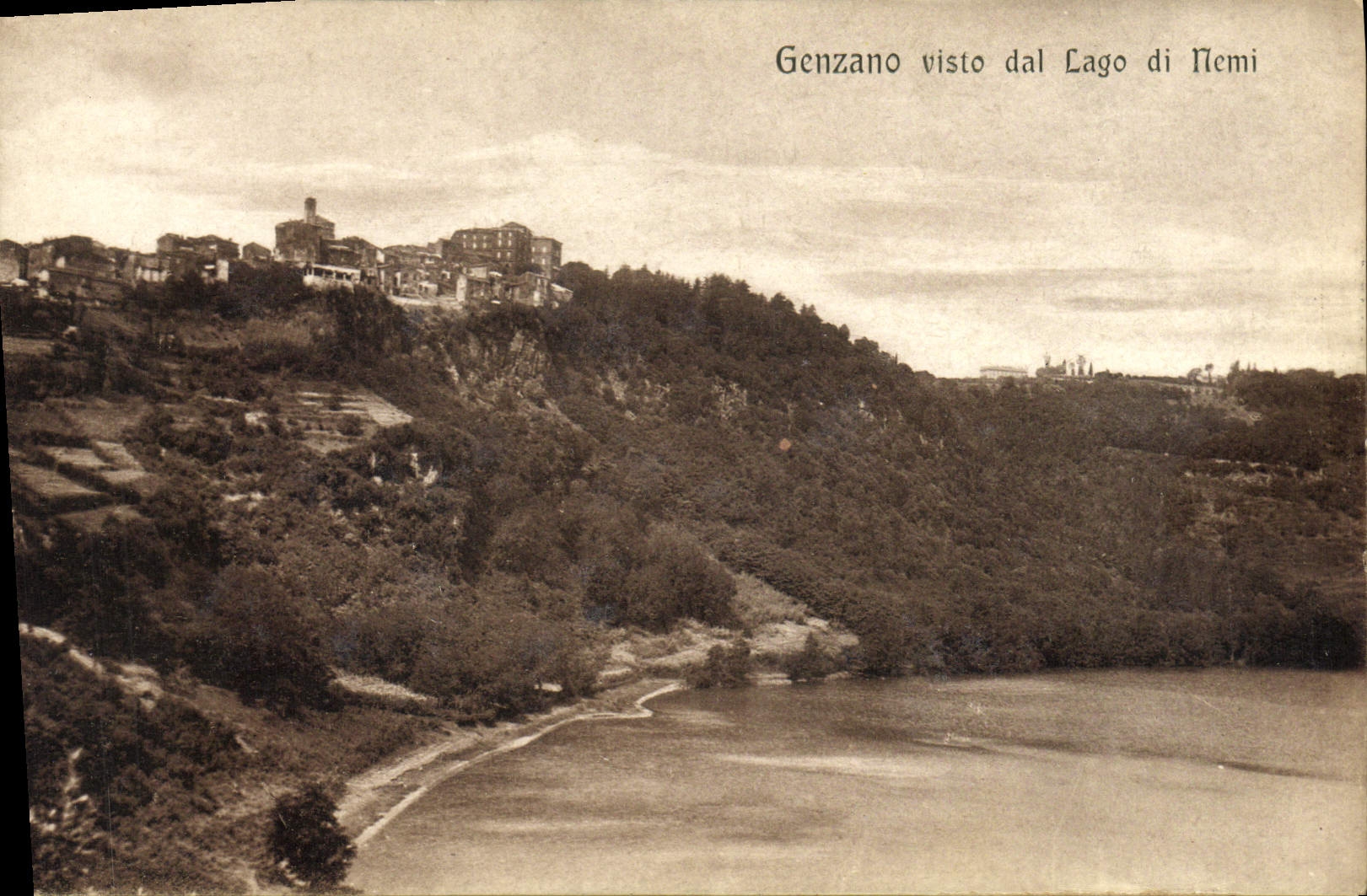 CPA Genzano Visto Dal Lago Di Nemi