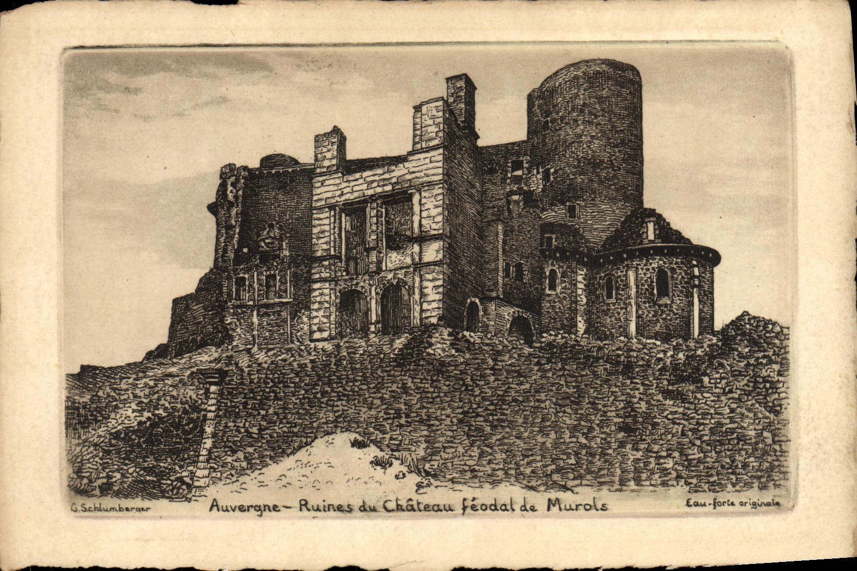 CPA Auvergne Ruines Du Chateau Feodal De Murols