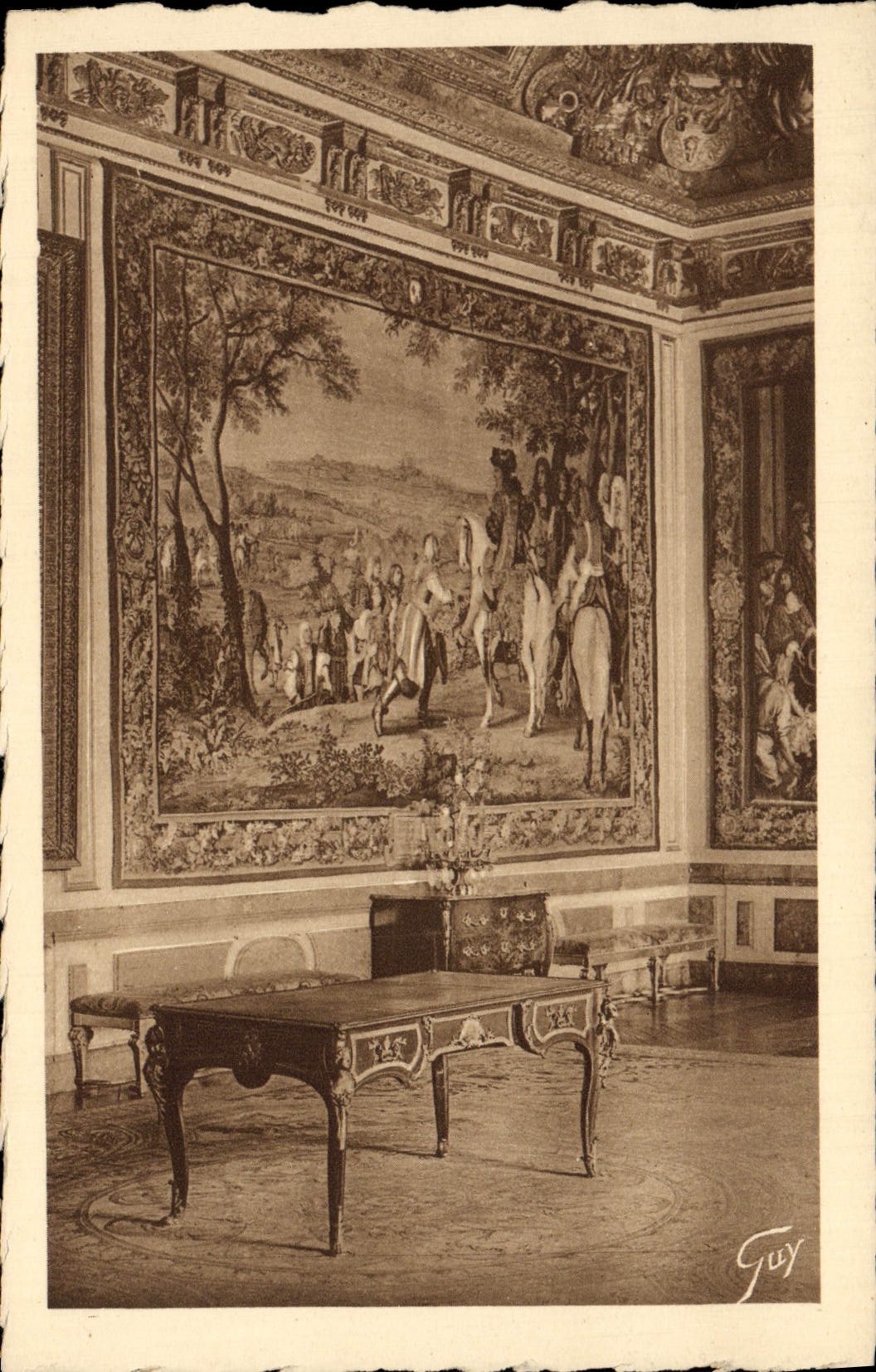 VINTAGE POSTCARD Versailles Counts Of the Signature Of Peace