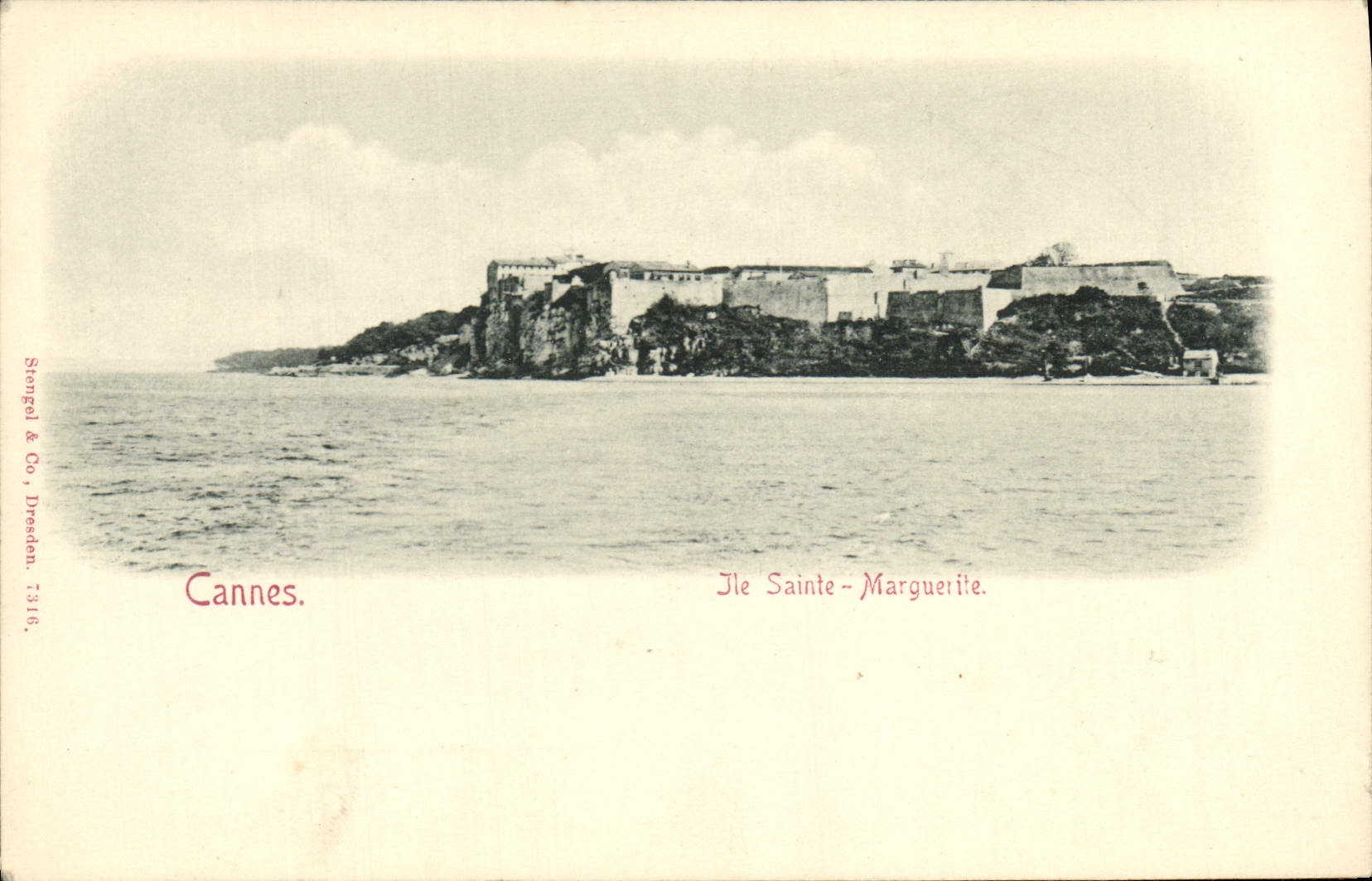 VINTAGE POSTCARD Cannes Island Sainte Marguerite