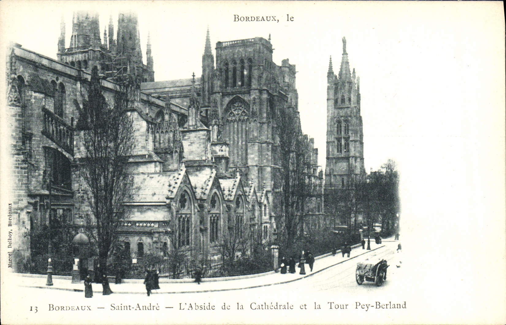 CPA Bordeaux Le Saint Andre L'Abside De La Cathedrale Et La Tour Pey Berland