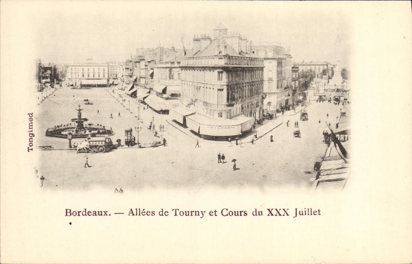 CPA Bordeaux Allees De Tourny Et Cours Du XXX Juillet