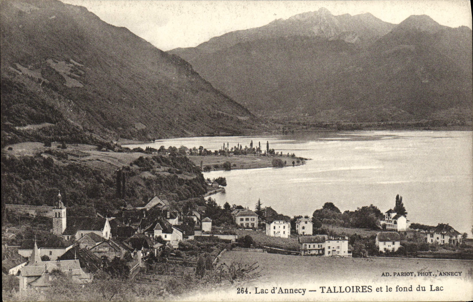 VINTAGE POSTCARD Annecy Talloires Lake And Fund Of the Lake