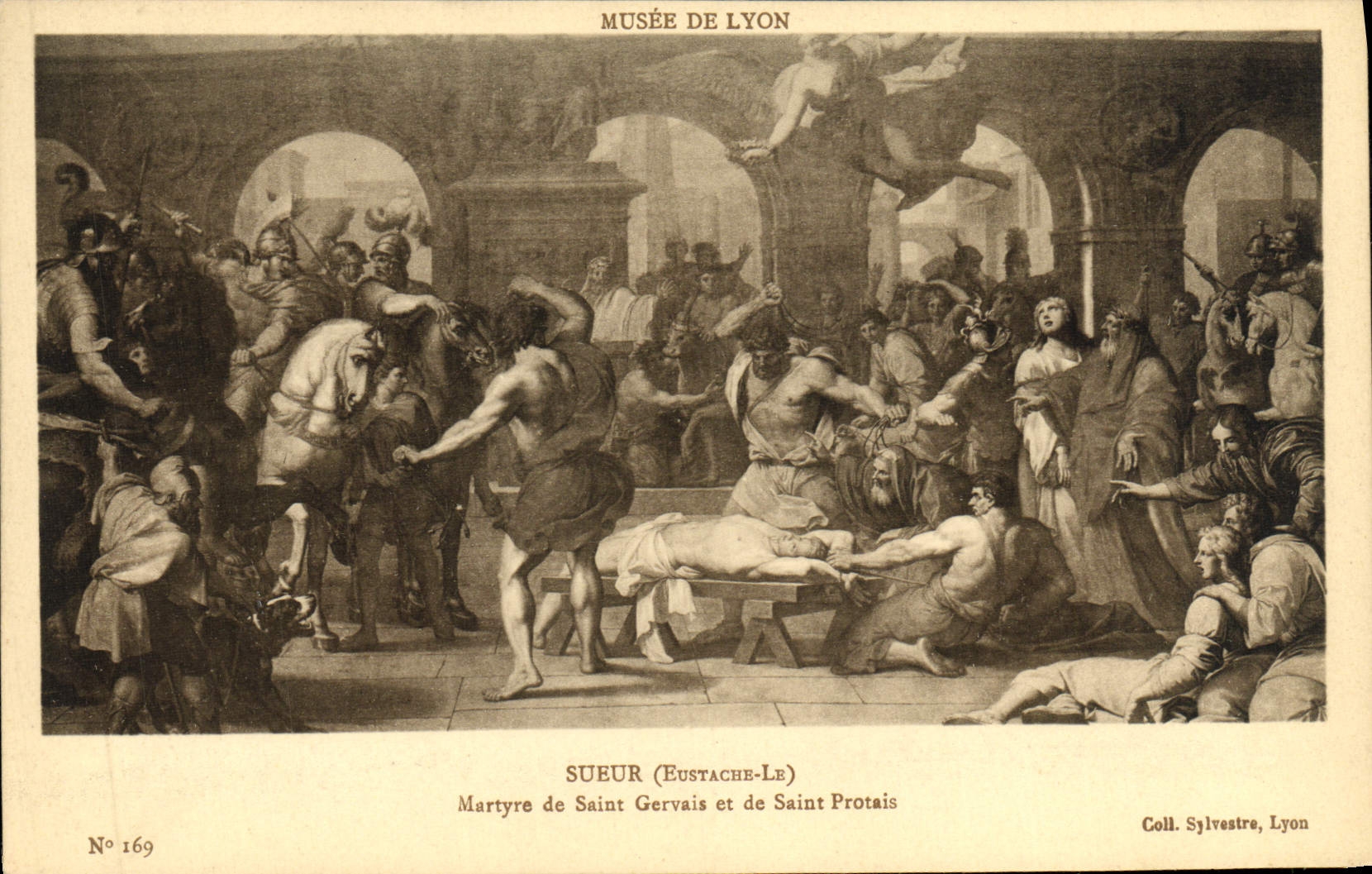 VINTAGE POSTCARD Museum Of Lyon Sweat Martyrdom Of Gervais Saint And Protais Saint