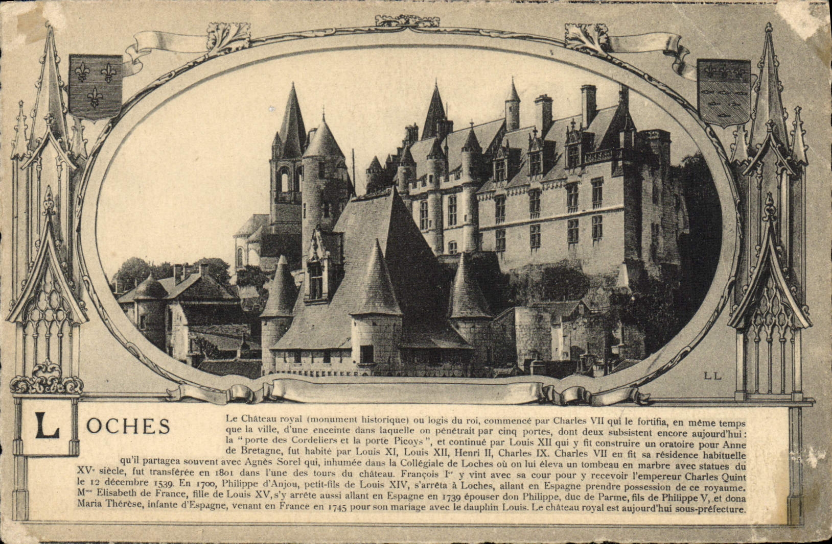 CPA Loches Le chateau Royal