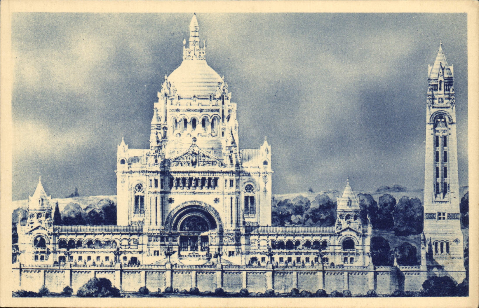 CPA La Basilique De Lisieux Vue Generale Du Projet