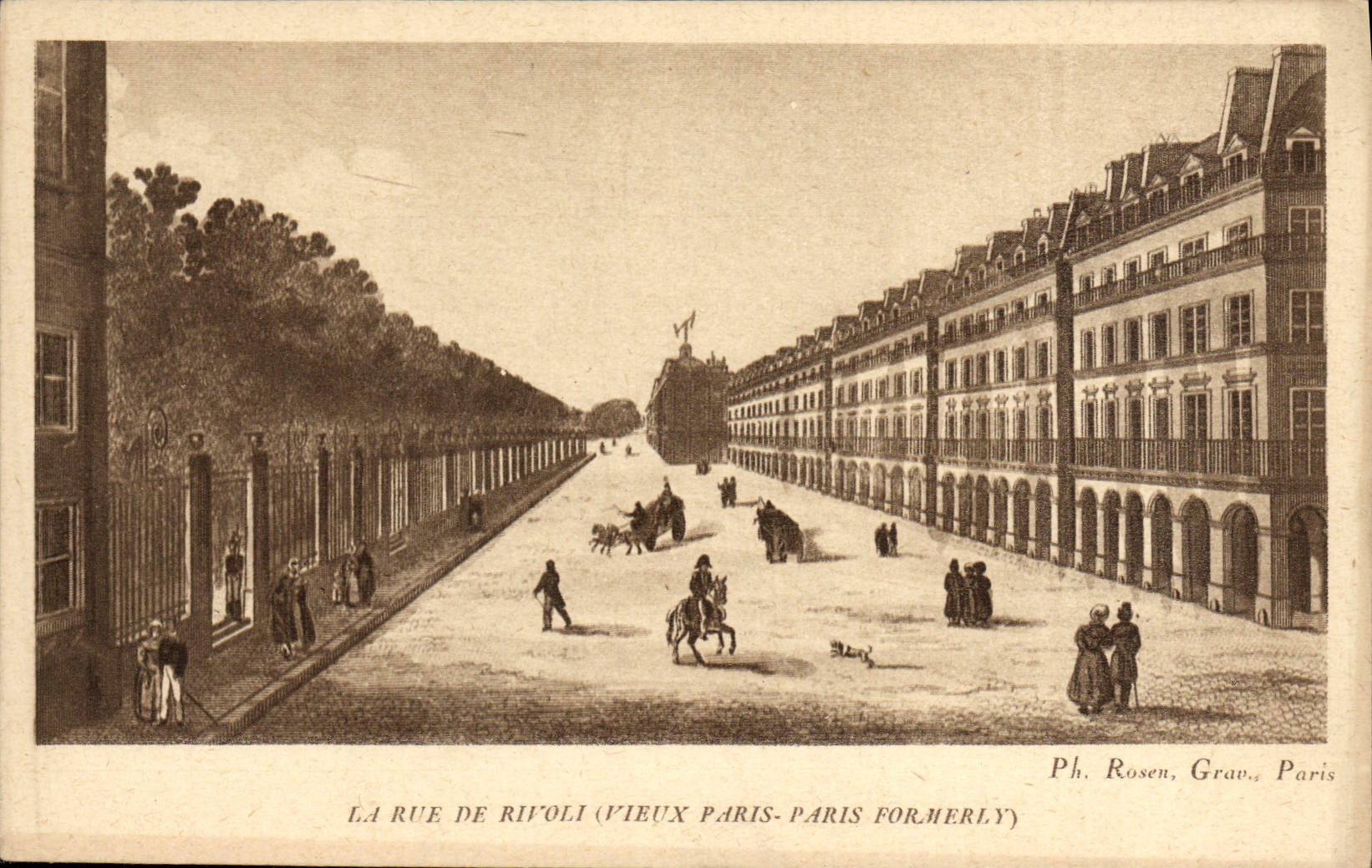 CPA La Rue De Rivoli Paris