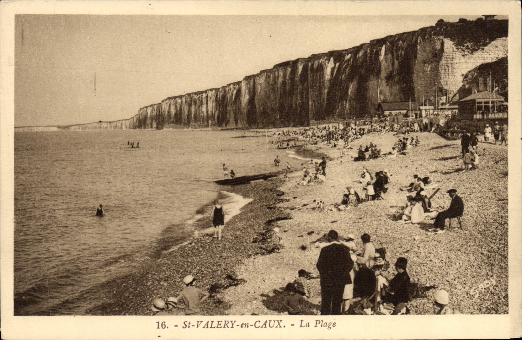CPA St Valery En Caux La Plage