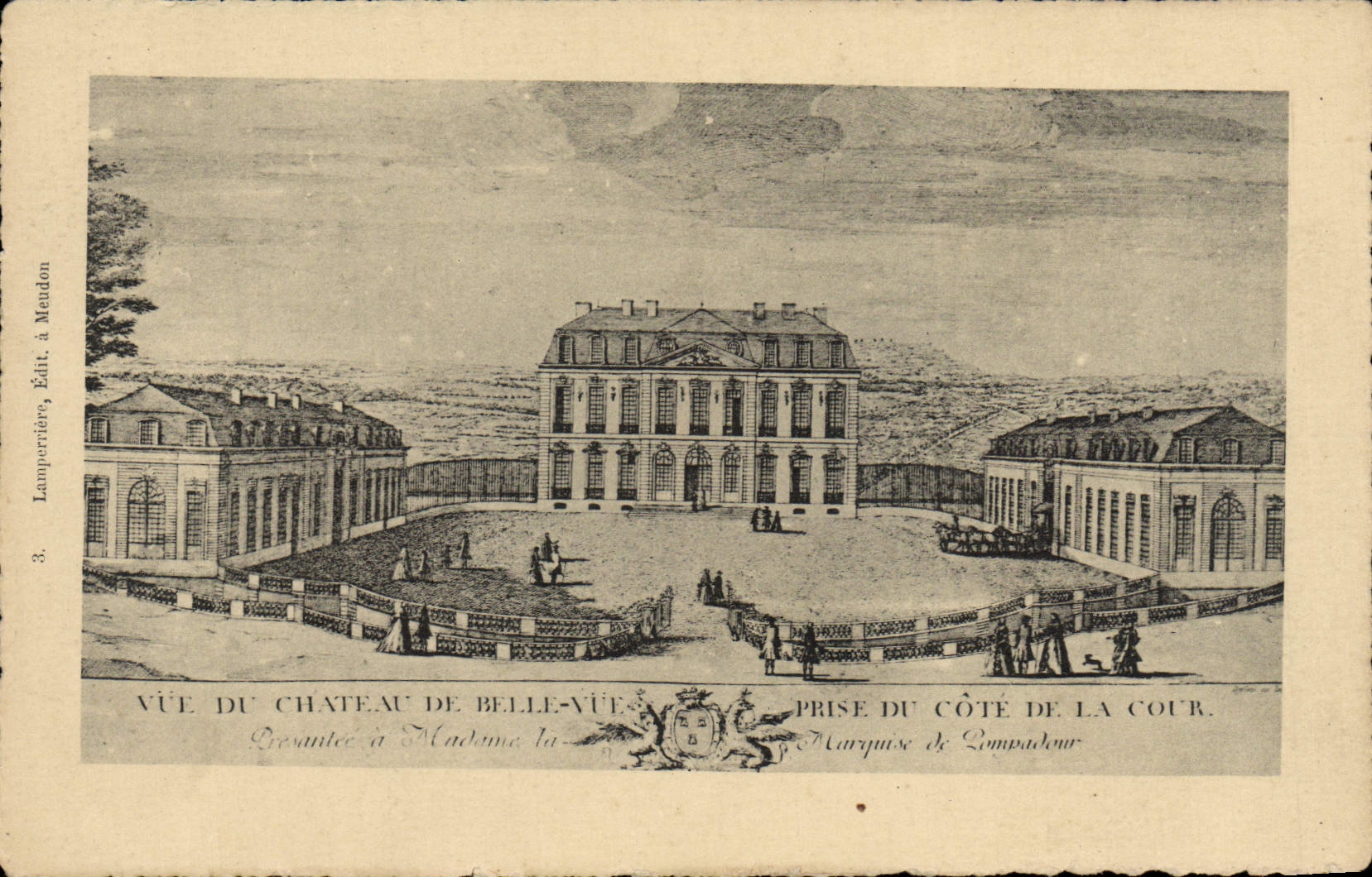 CPA Vue De Chateau De Belle Vue Prise Du Cote De la Cour
