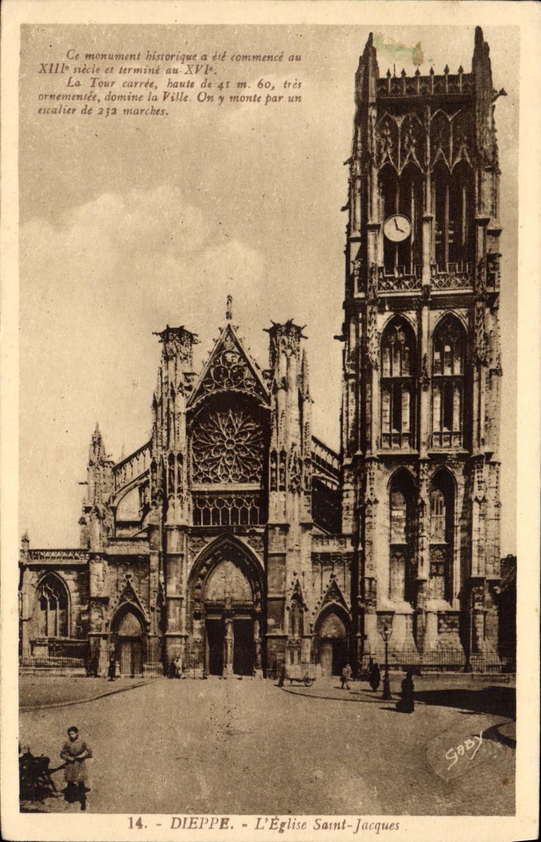 CPA Dieppe L'Eglise Saint Jacques