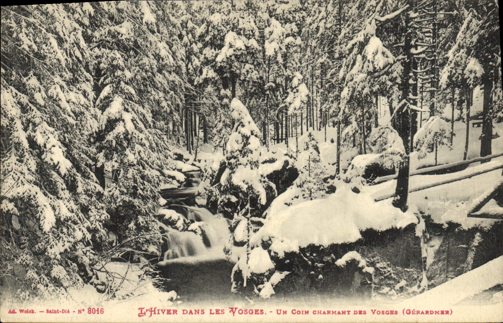 CPA Hiver Dans Les Vosges Un coin charmant des Vosges Gerardmer