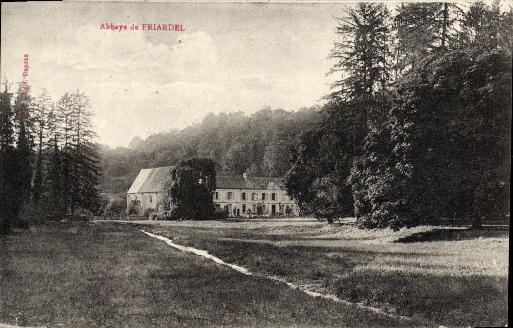 VINTAGE POSTCARD Abbey of Friardel