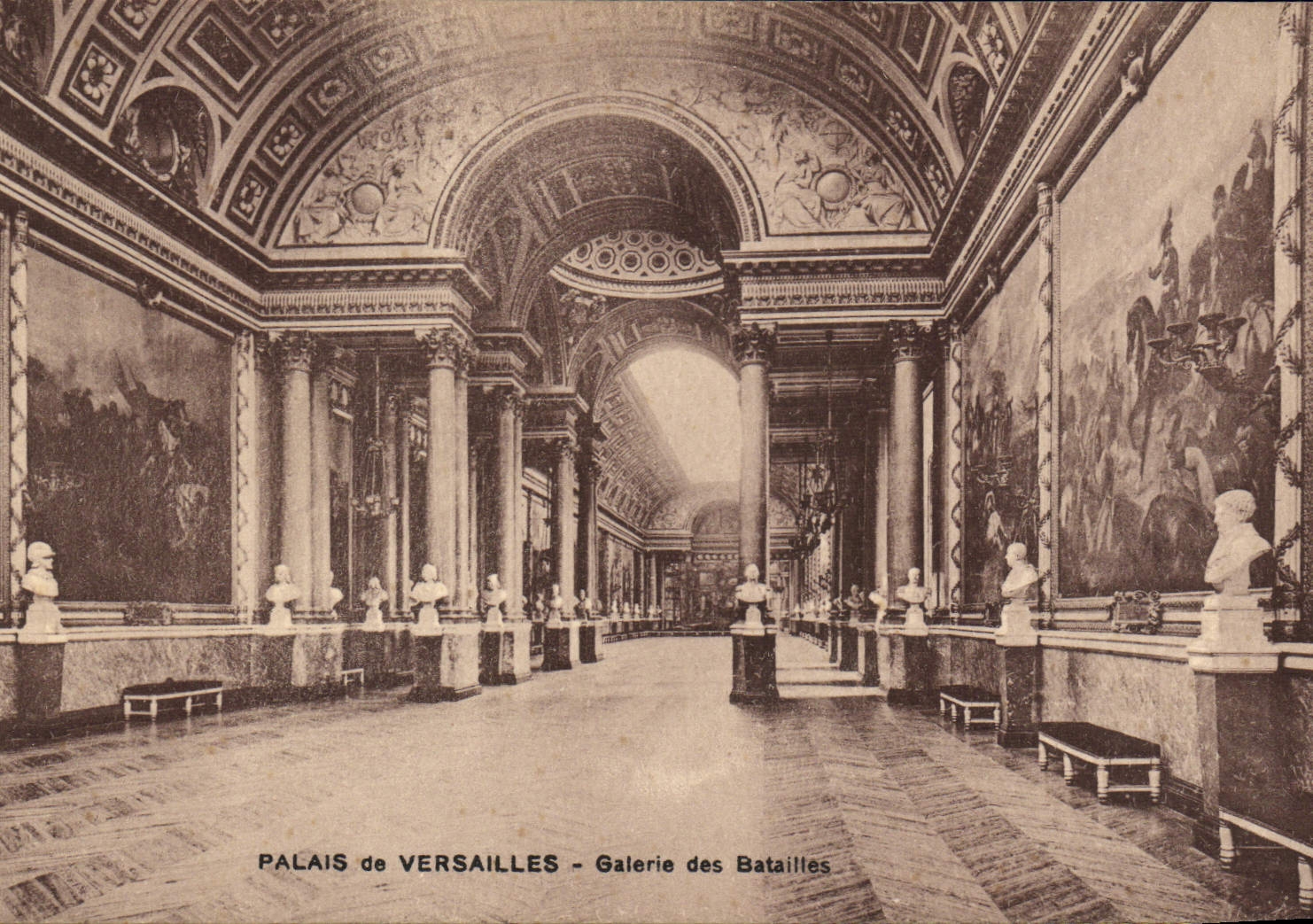 CPA Palais de Versailles Galerie des Batailles