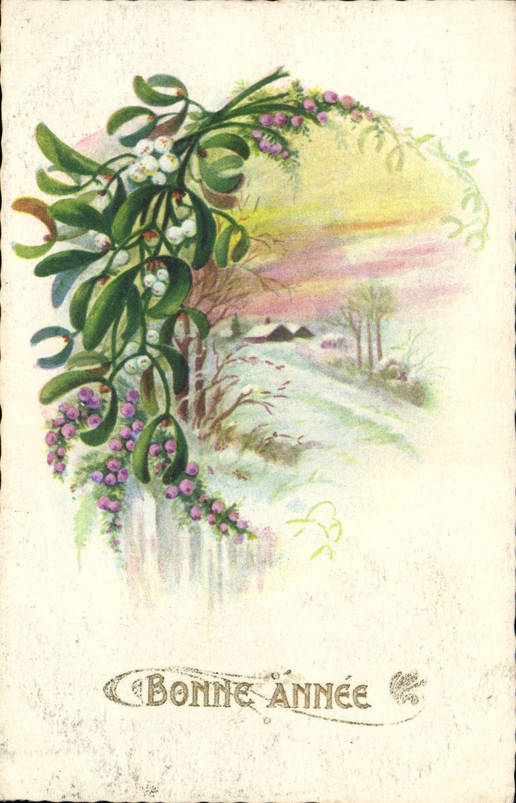 CPA Fantaisie Bonne annee