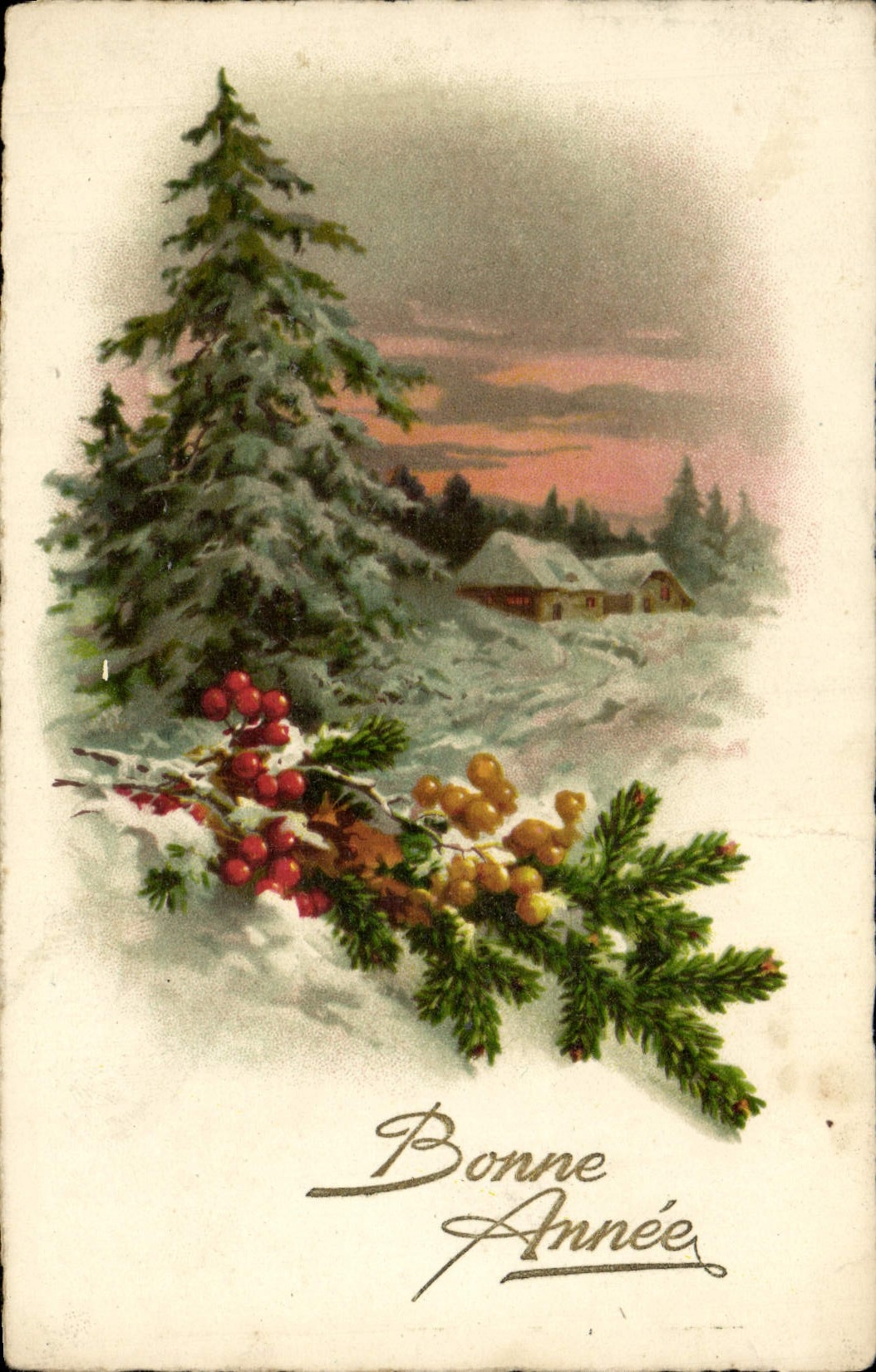 CPA Fantaisie Bonne annee