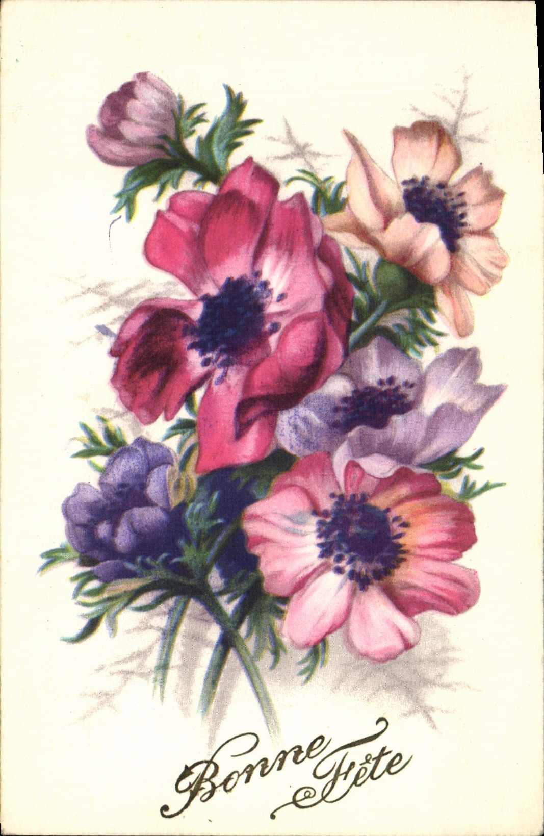CPA Bonne Fete Fleurs 