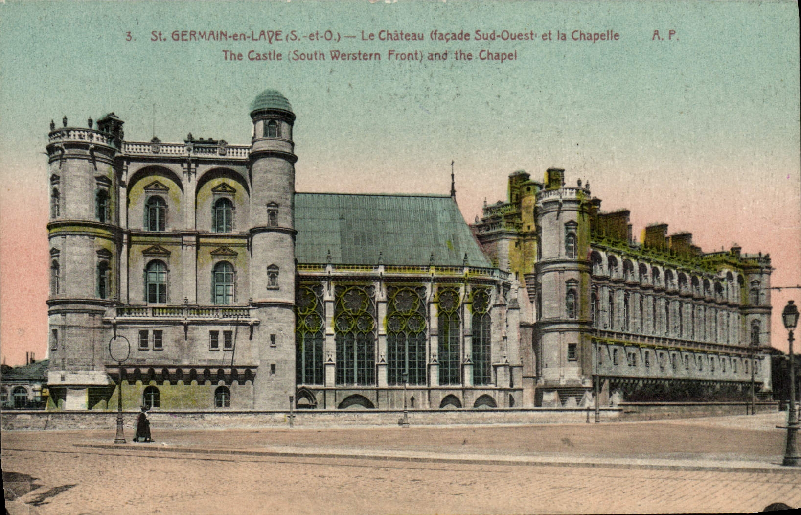 CPA St Germain en Laye Le Chateau et la chapelle