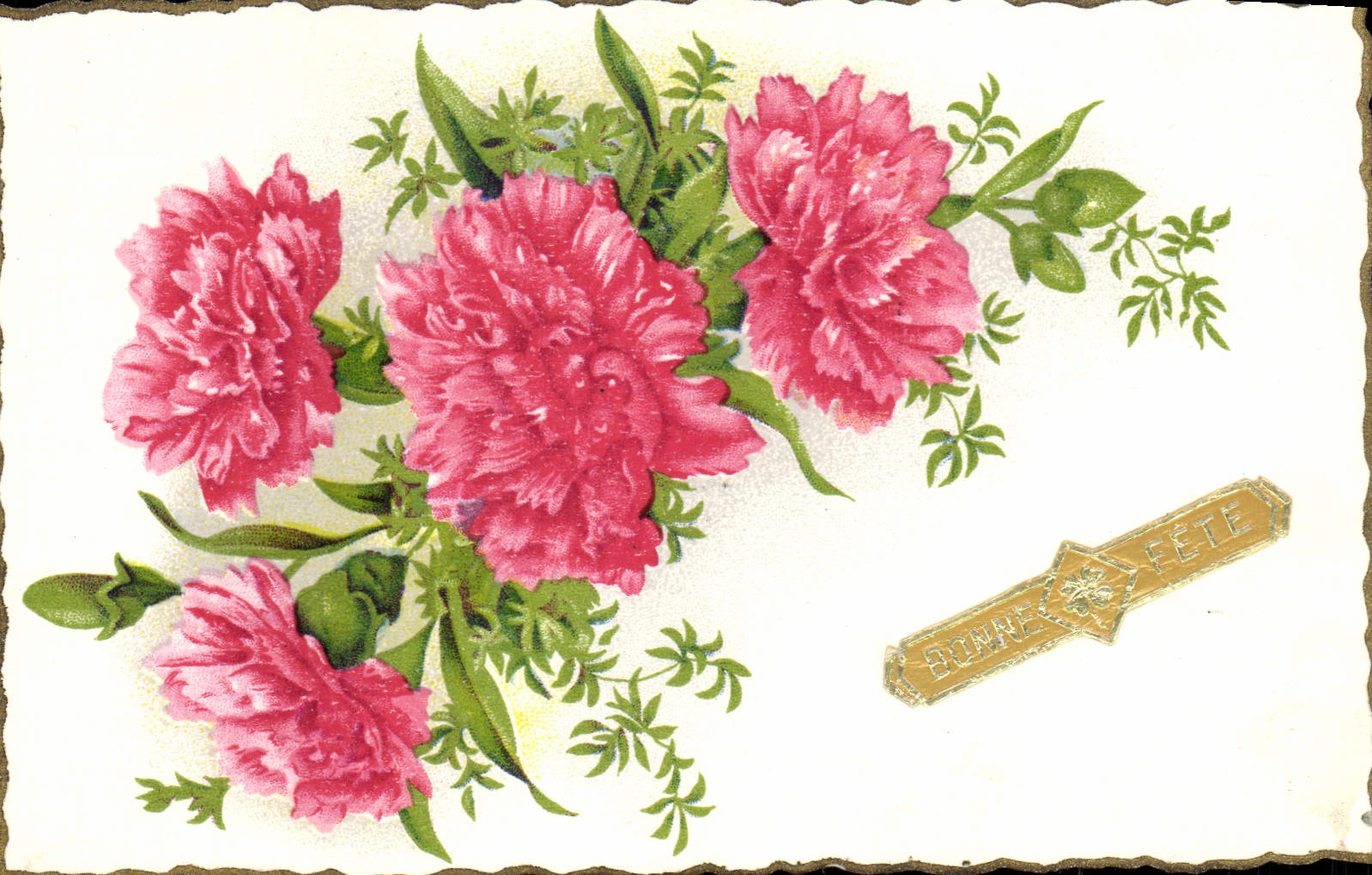 CPA Bonne Fete Fleurs