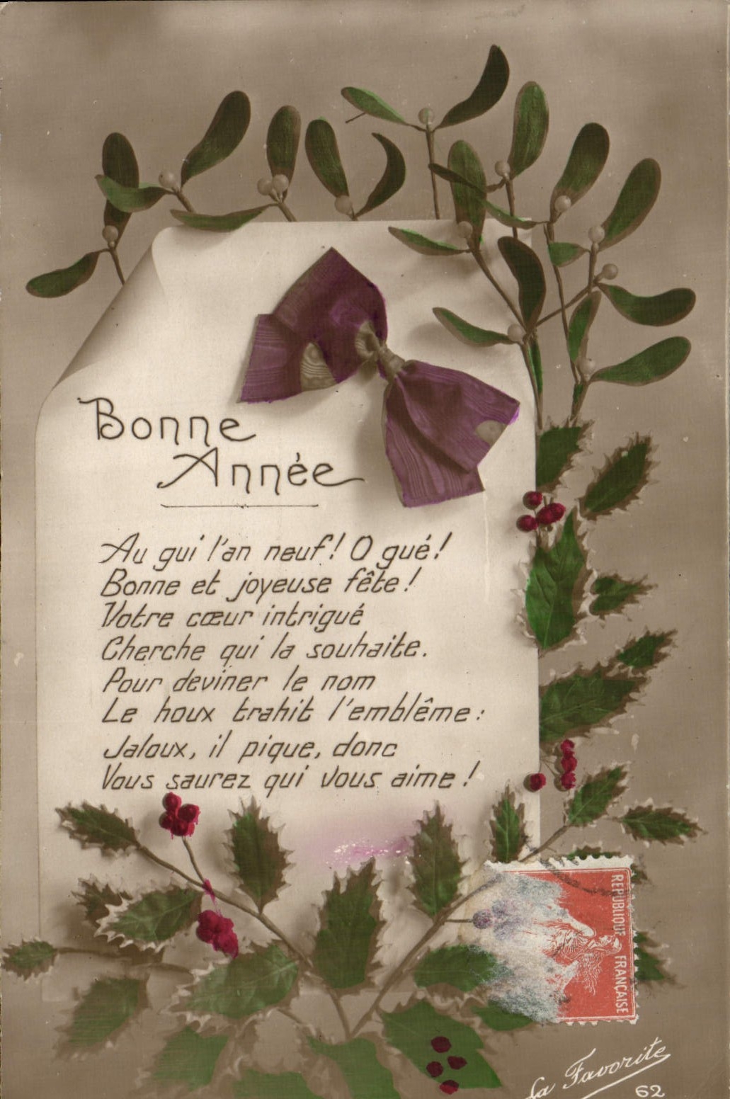 CPA Fantaisie Bonne Annee