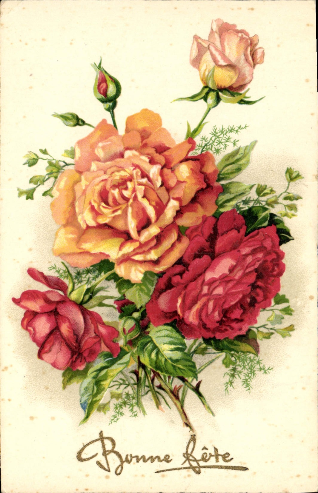 CPA Fantaisie Fleurs