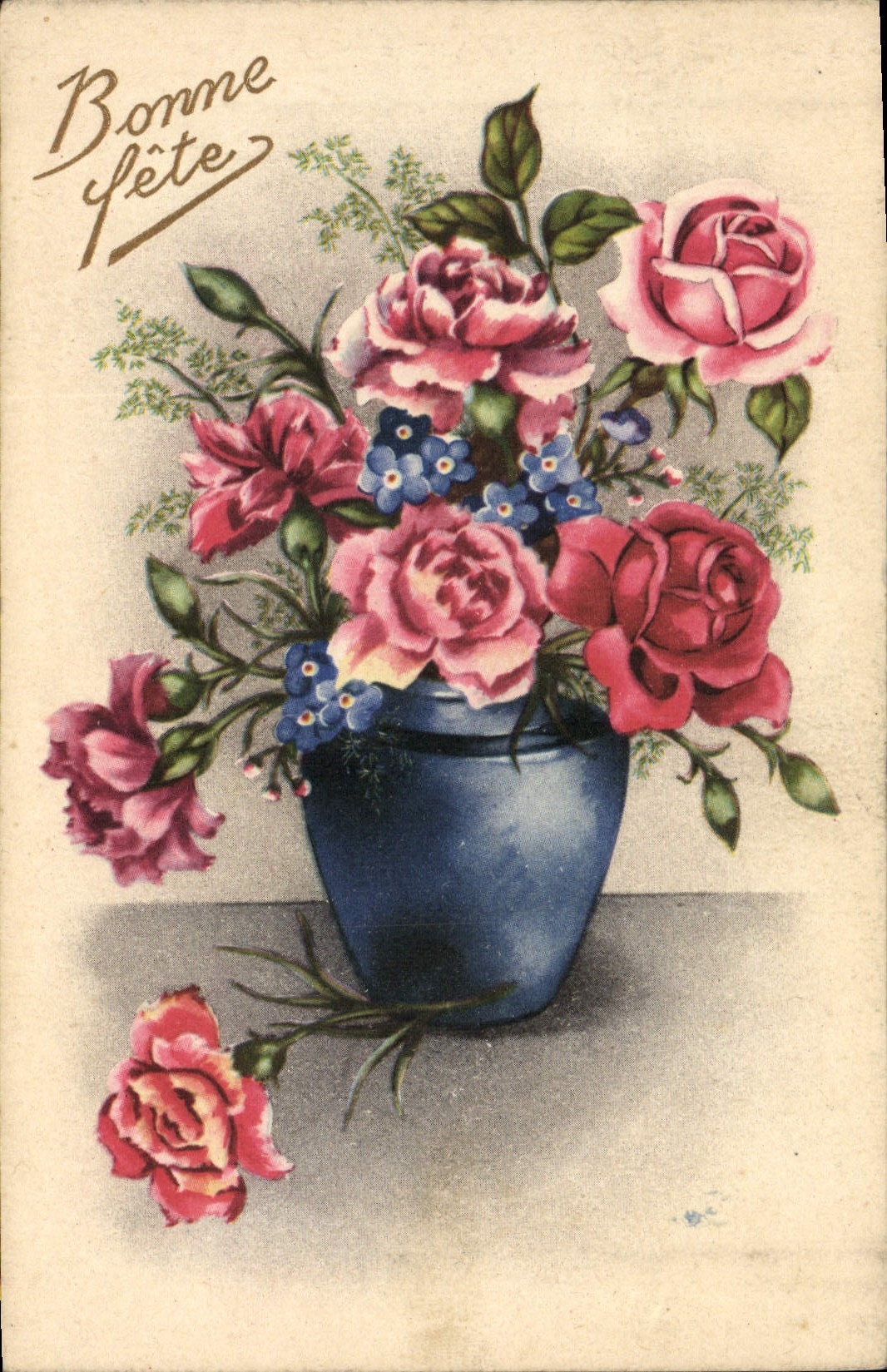 CPA Fantaisie Fleurs