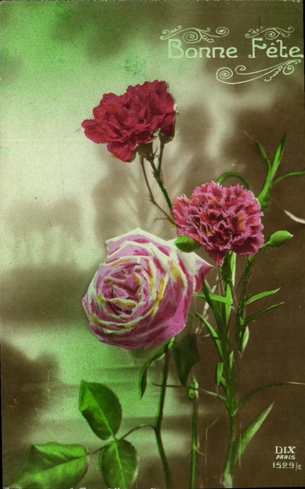 CPA Fantaisie Fleurs