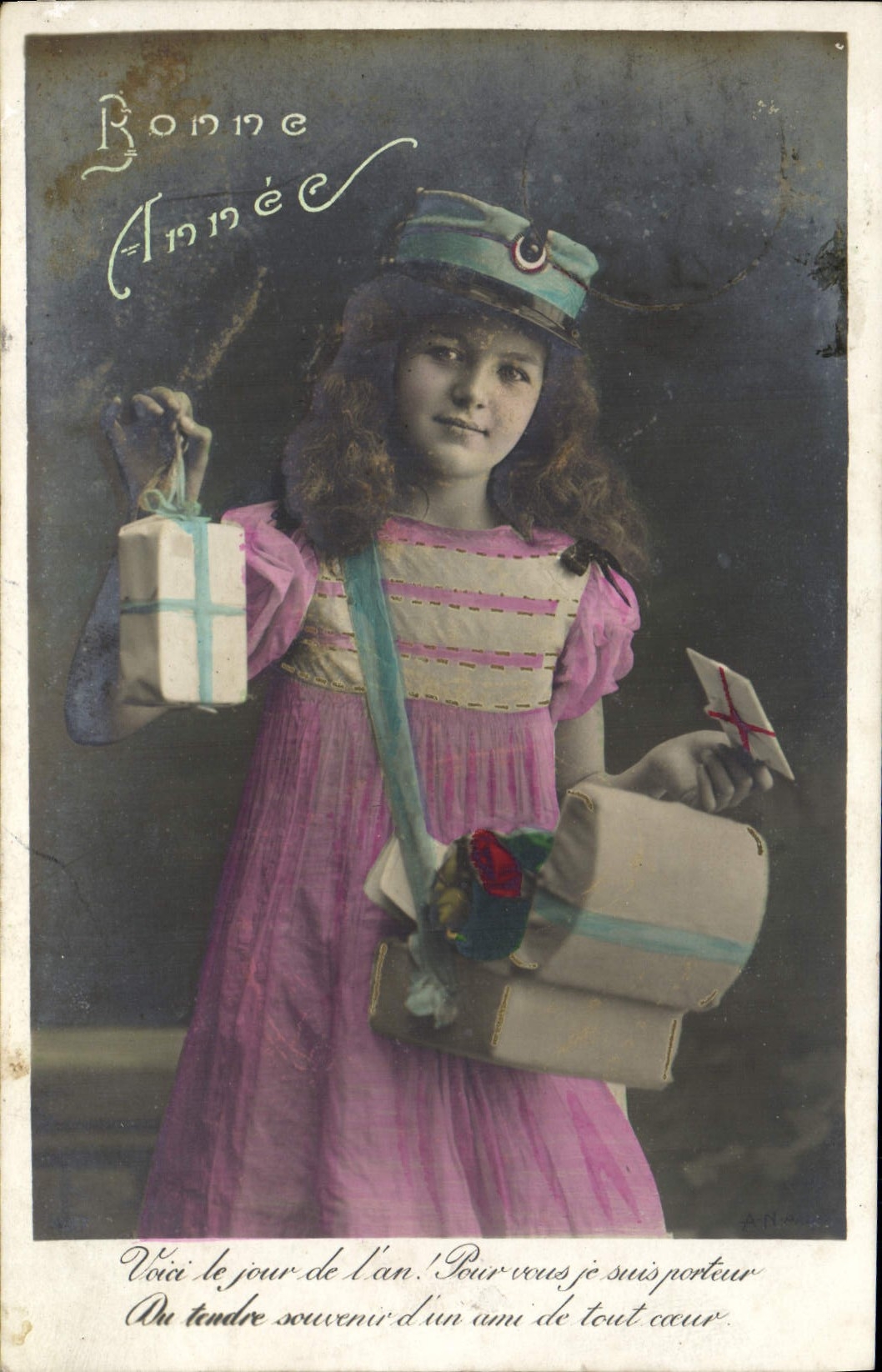 VINTAGE POSTCARD Fantasy Child Factor