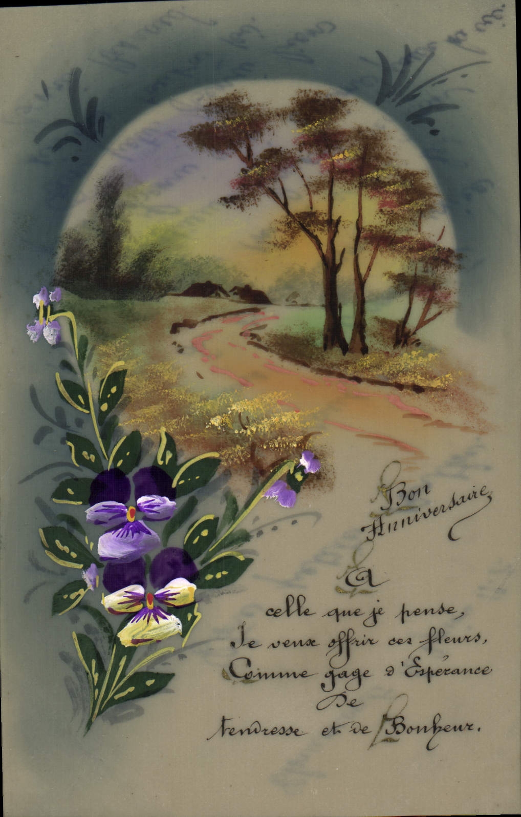 CPA Fantaisie Fleurs 