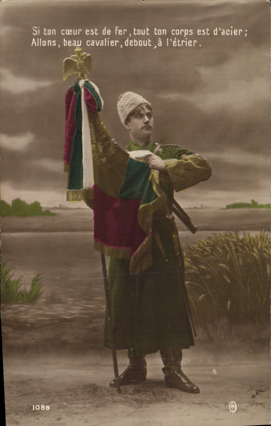 CPA Fantaisie Homme Soldat Militaria 