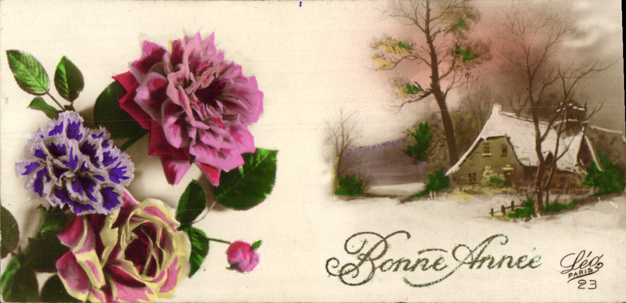 CPA Fantaisie Bonne annee