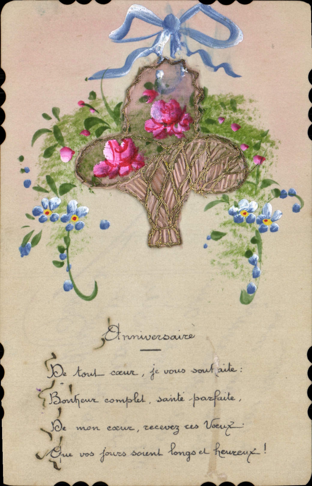 CPA Fantaisie Fleurs