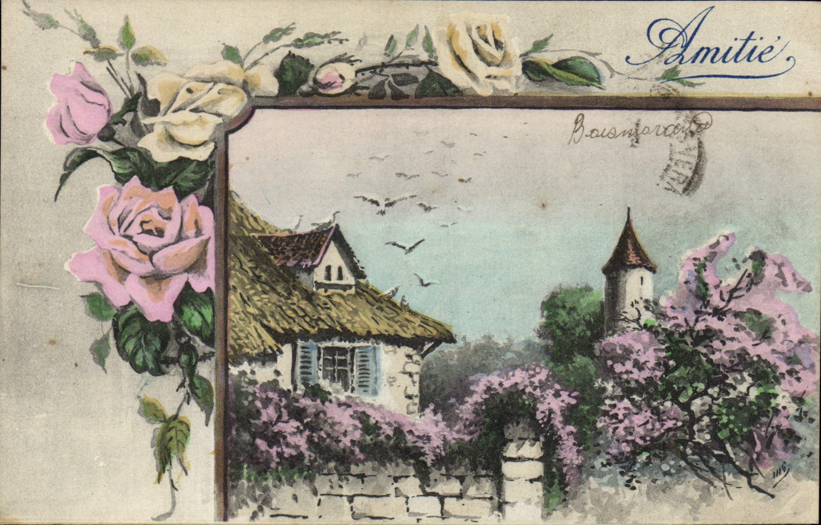 CPA Fantaisie Fleurs