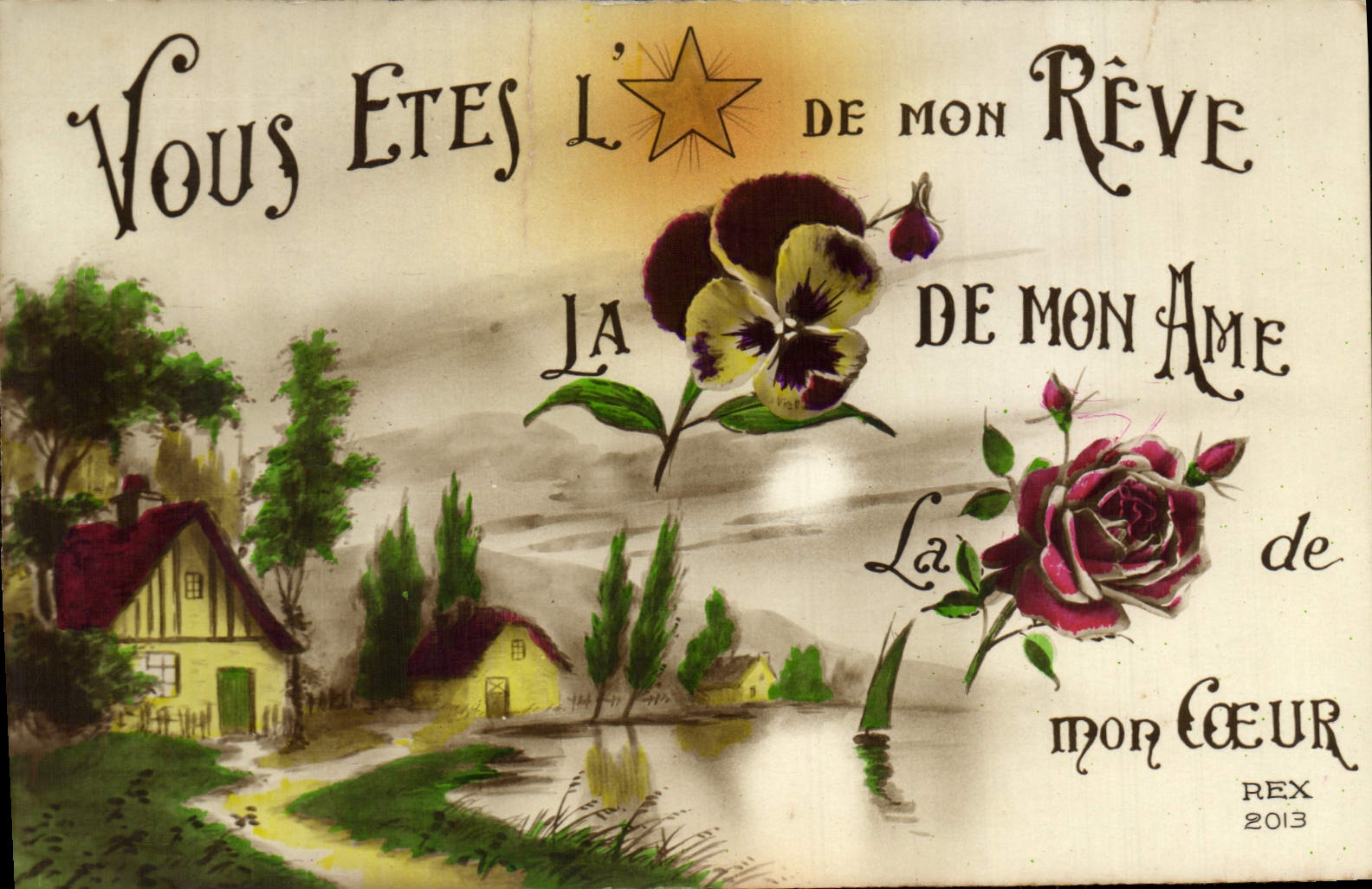 CPA Fantaisie Fleurs 