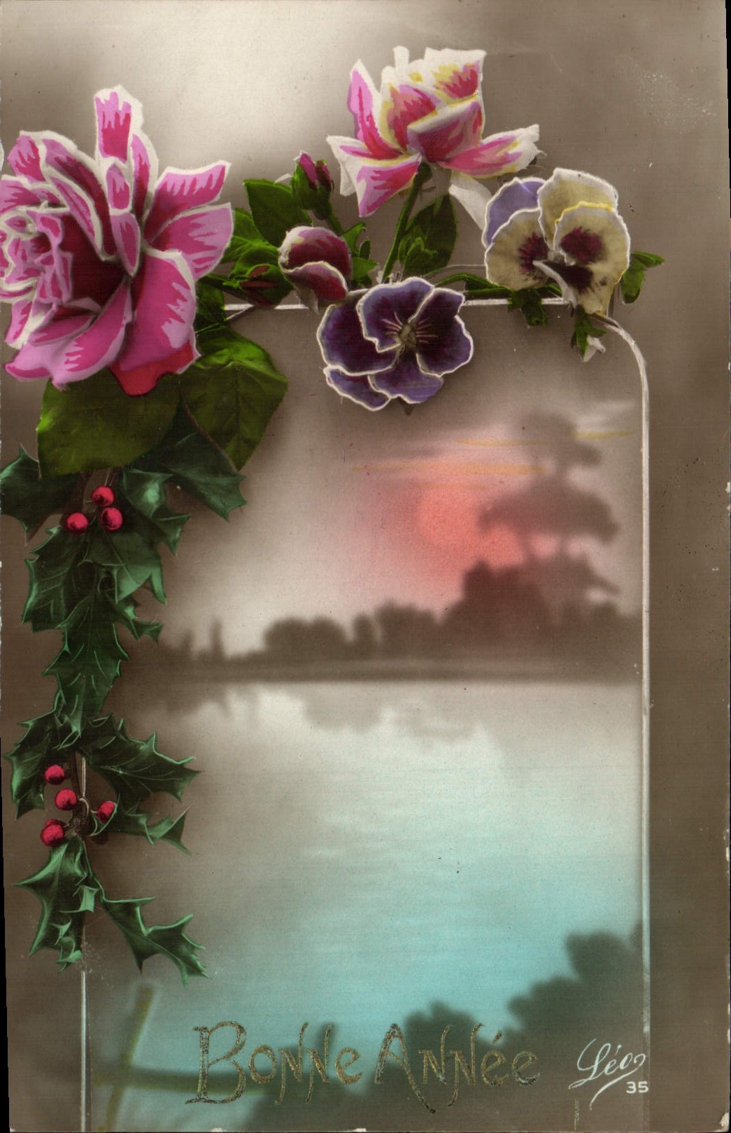 CPA Fantaisie Fleurs