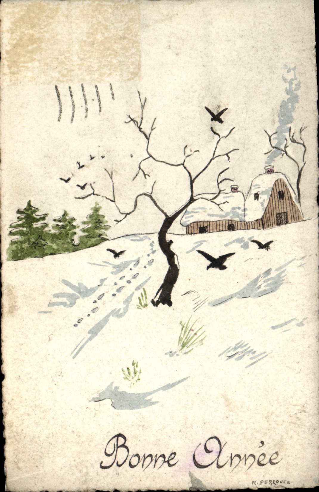 CPA Fantaisie Bonne Annee