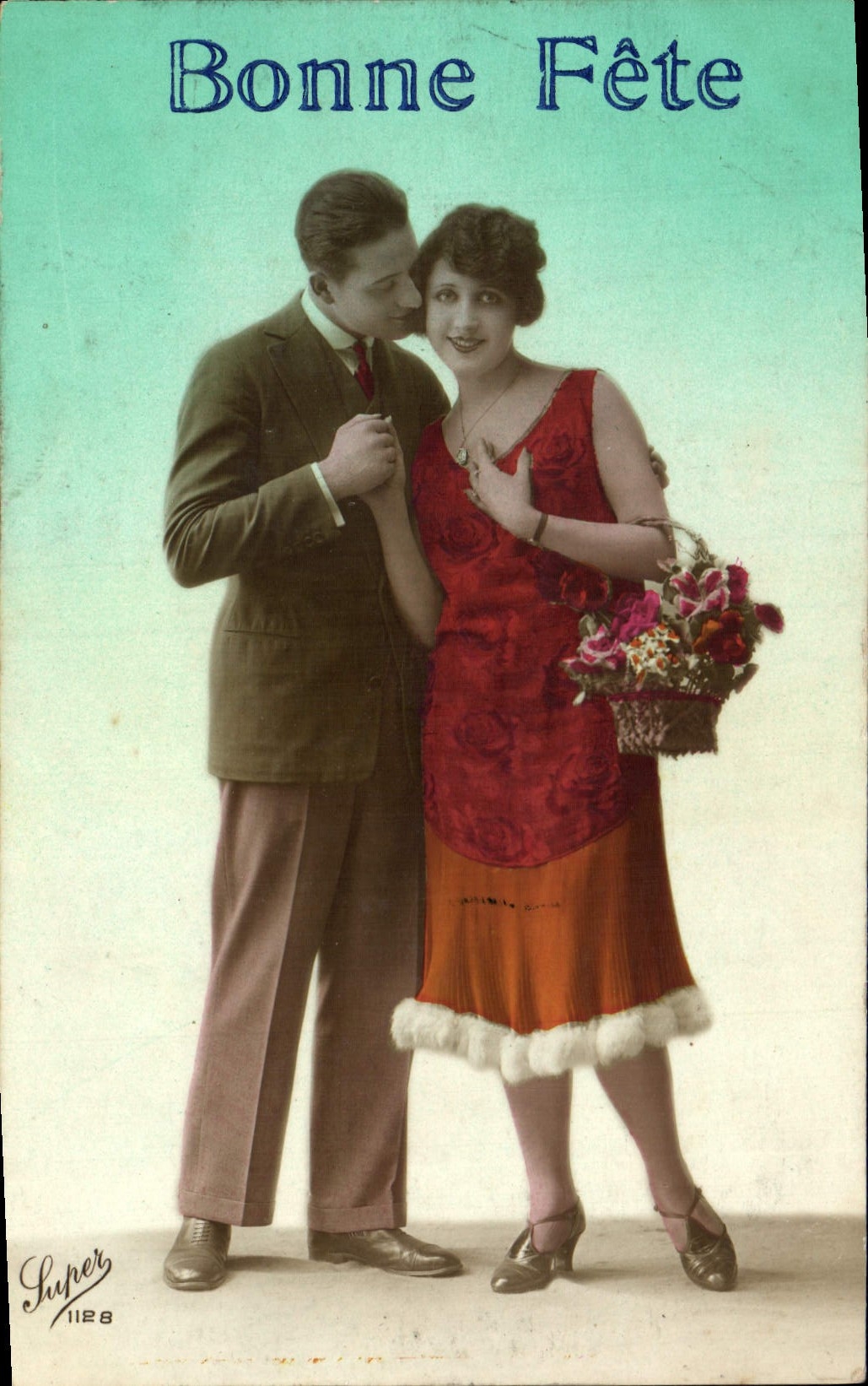 CPA Fantaisie Femme Bonne Fete