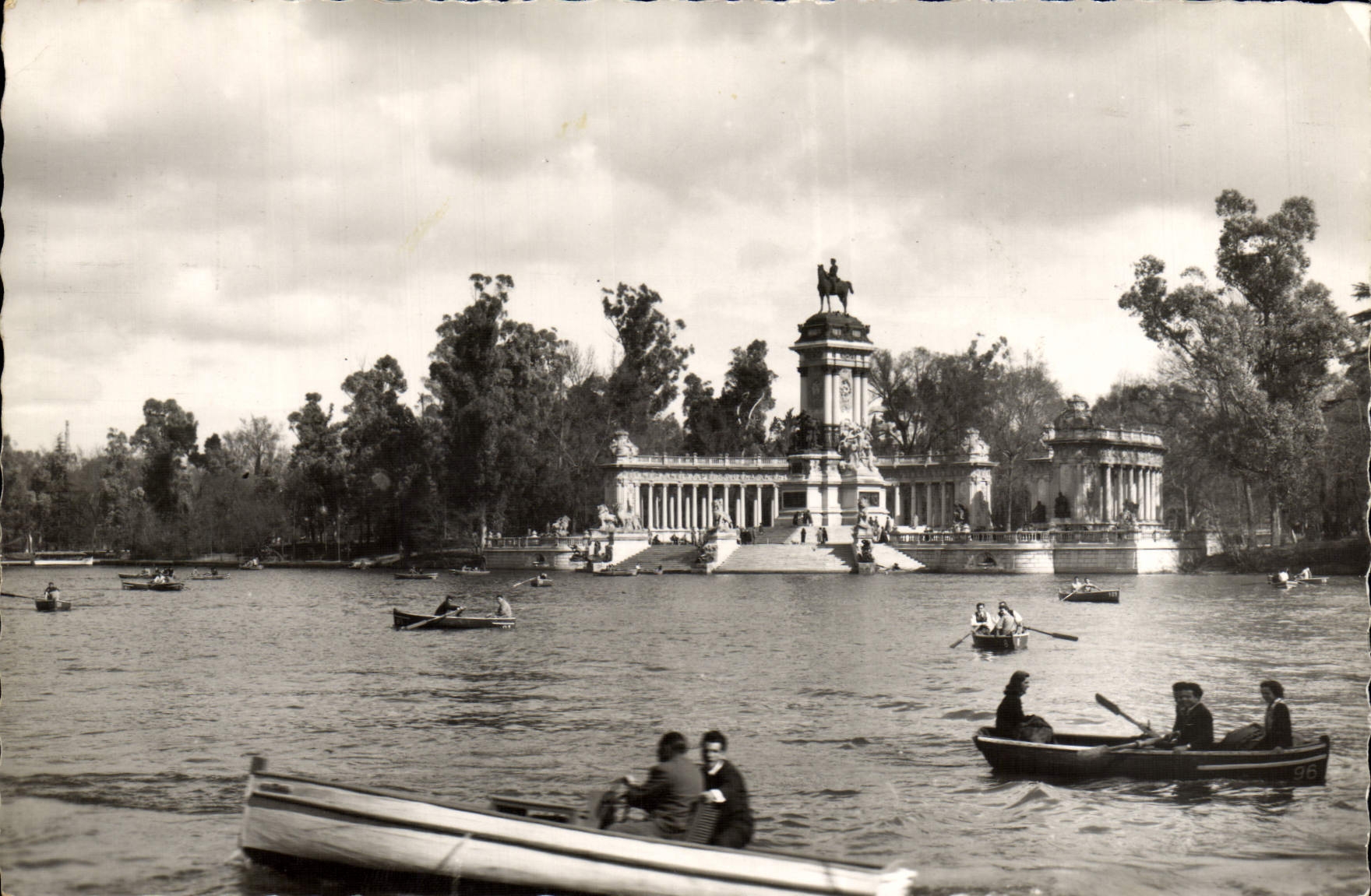 MODERN CARD Madrid Parks del Retiro Estanque Retiro Park Basin