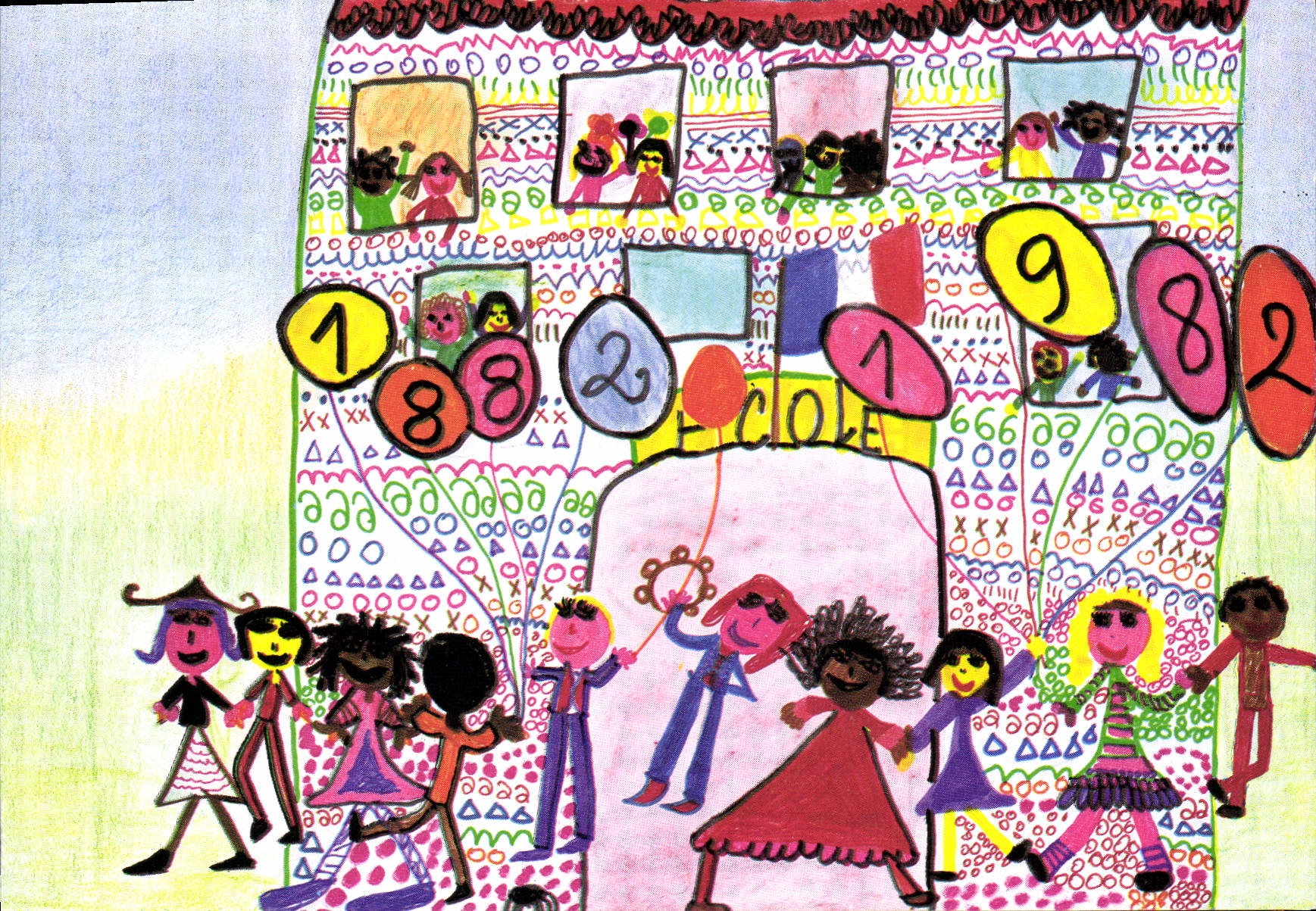 CPM Ecole publique Enfants 1882 1982