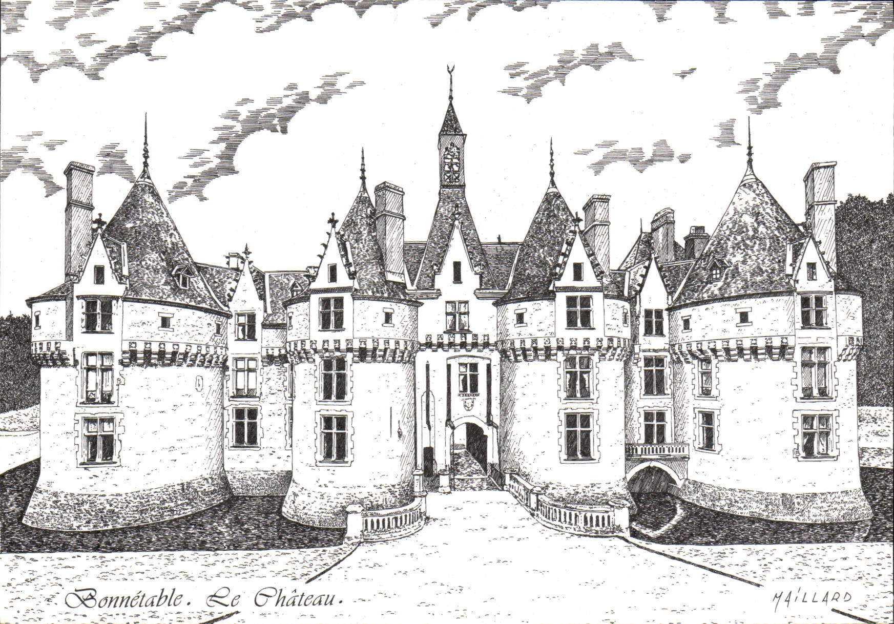 MODERN CARD Bonnetable the castle