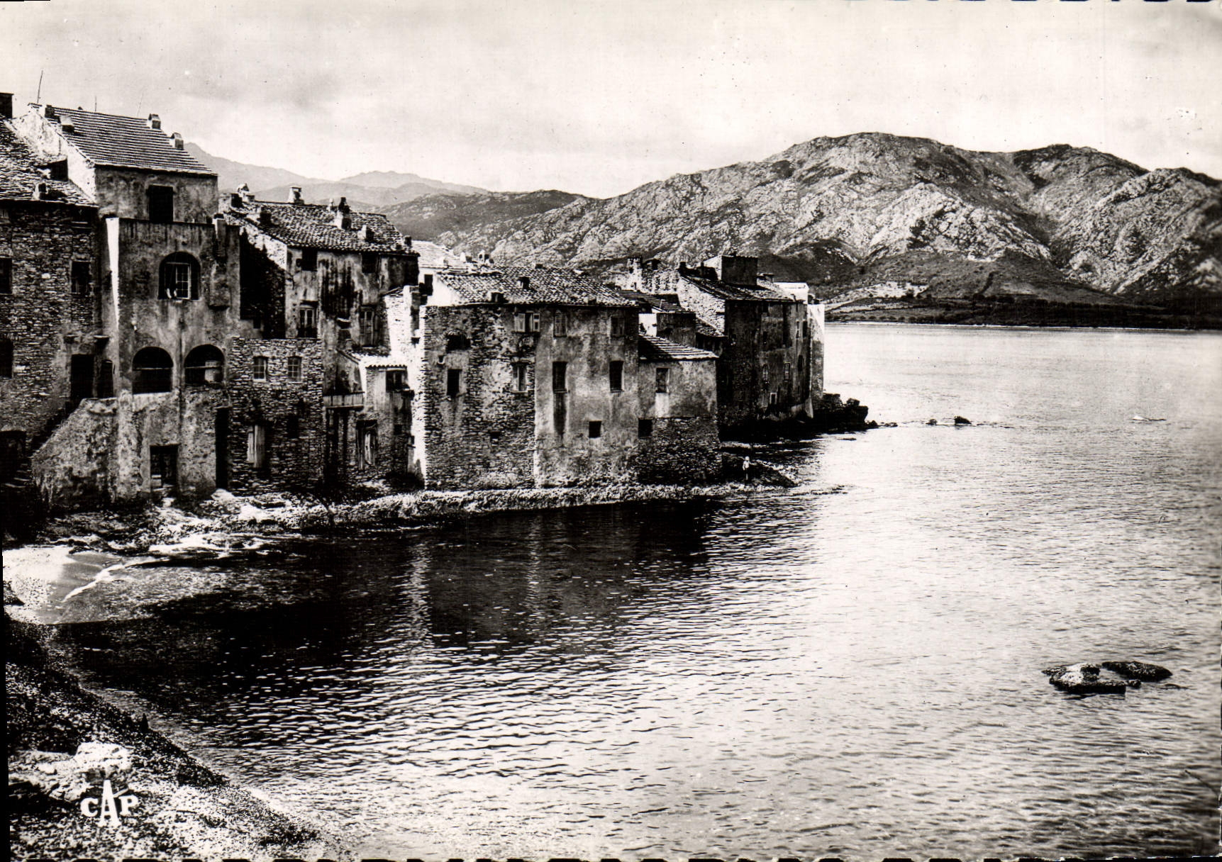 MODERN CARD Corsica Cape St Florent a corner of the city