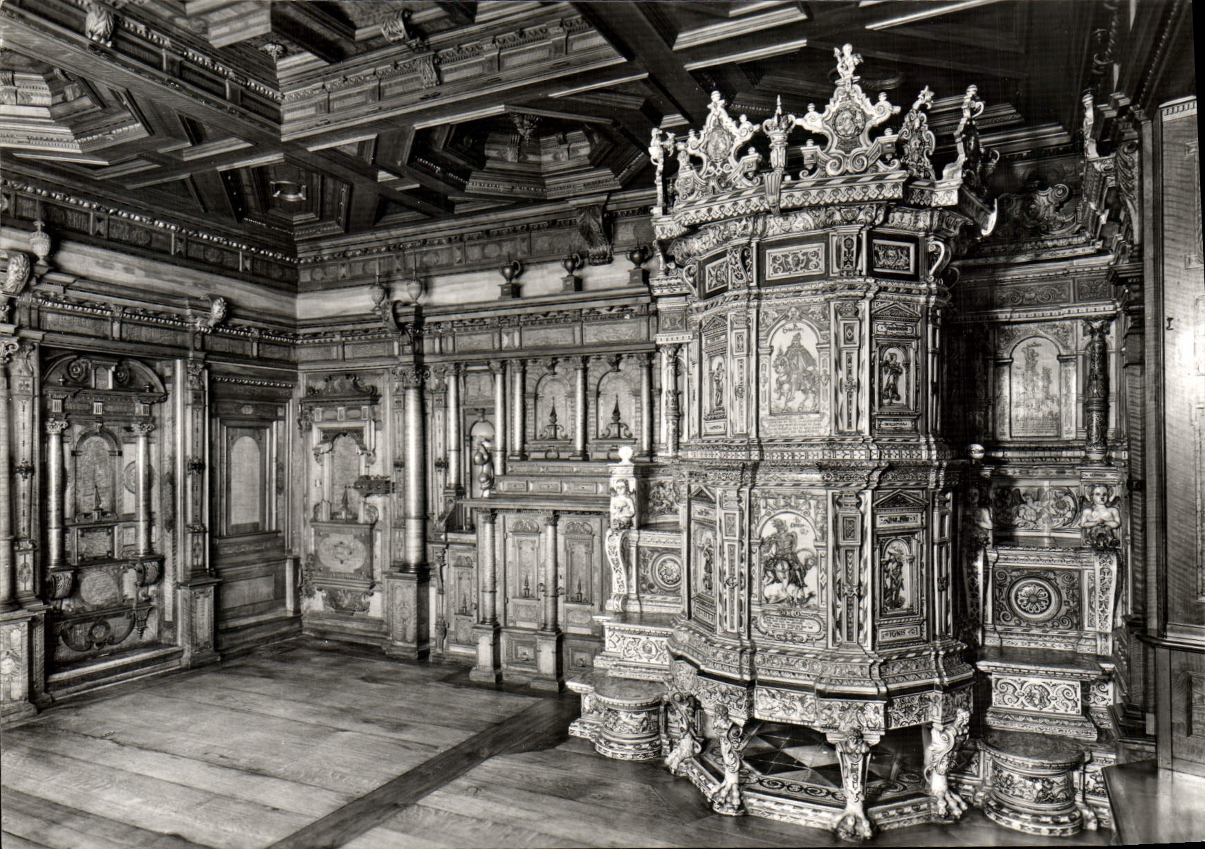 MODERN CARD Schweiz Landesmuseum Zurich Prunkzimmer