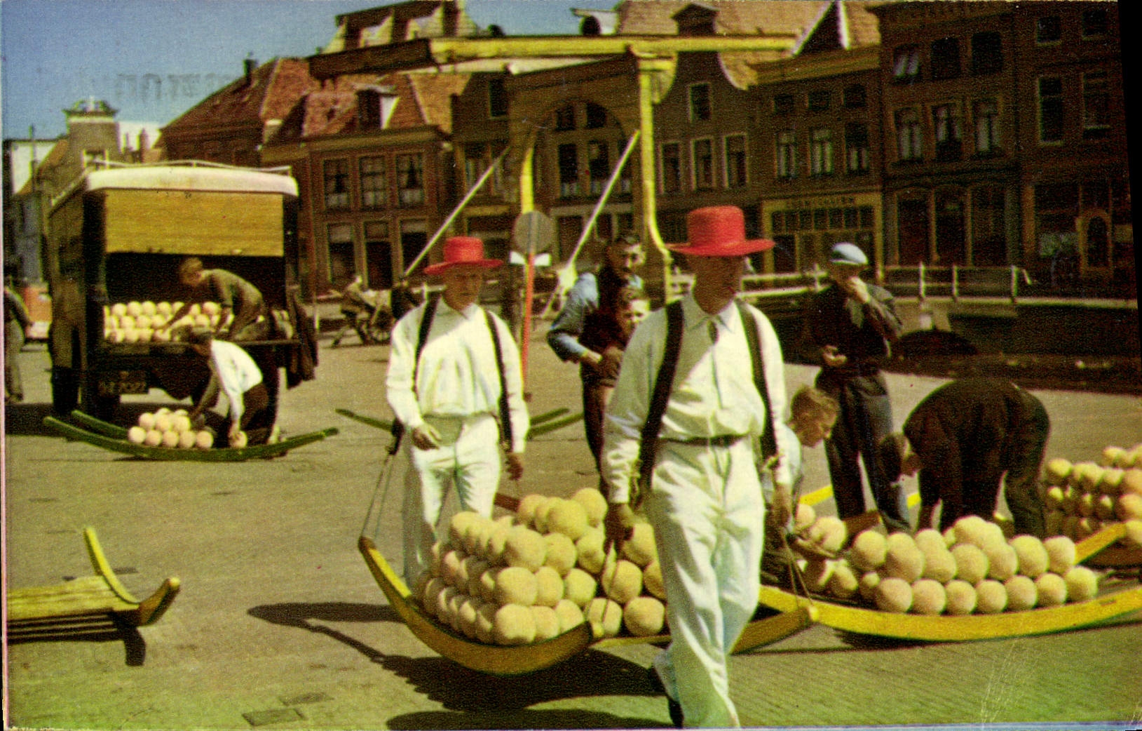 MODERN CARD Alkmaar Holland Cheese Folklore